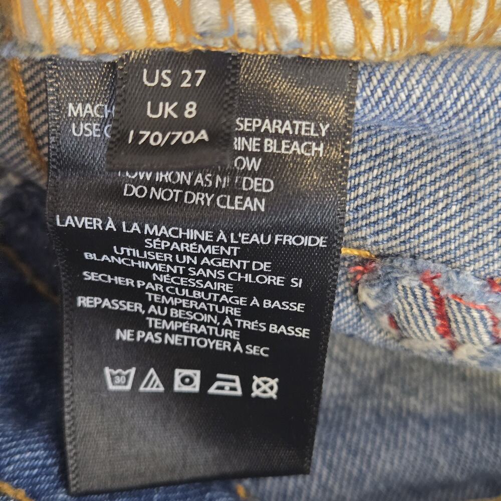 BDG Low-Rise Tapered Baggy Jean Star Print 27 W 28 L Streetwear Skater Punk USA - Picture 7 of 11